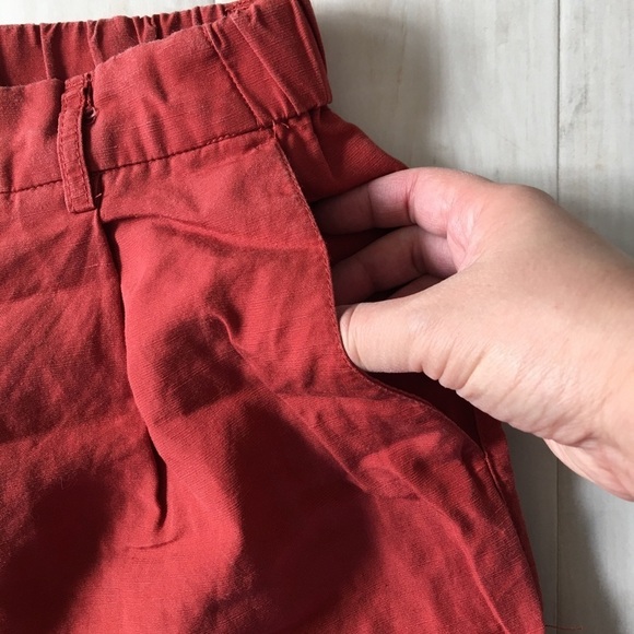 Pull & Bear Copper Red Relax Fit Ankle Pants - Picture 3 of 5